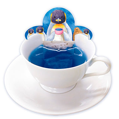 Aqua Teria Blue Herb Tea on Teacup