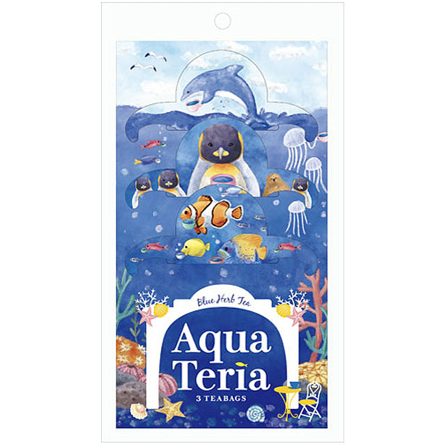 Aqua Teria Blue Herb Tea (Front)