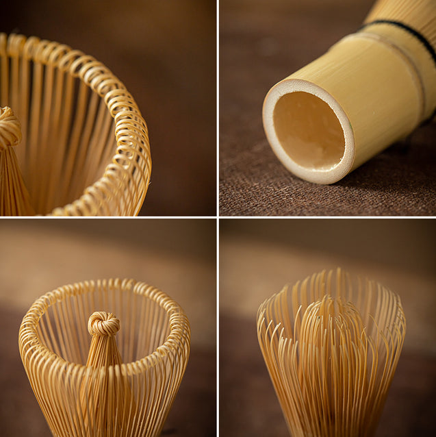 Bamboo Whisk Close Up