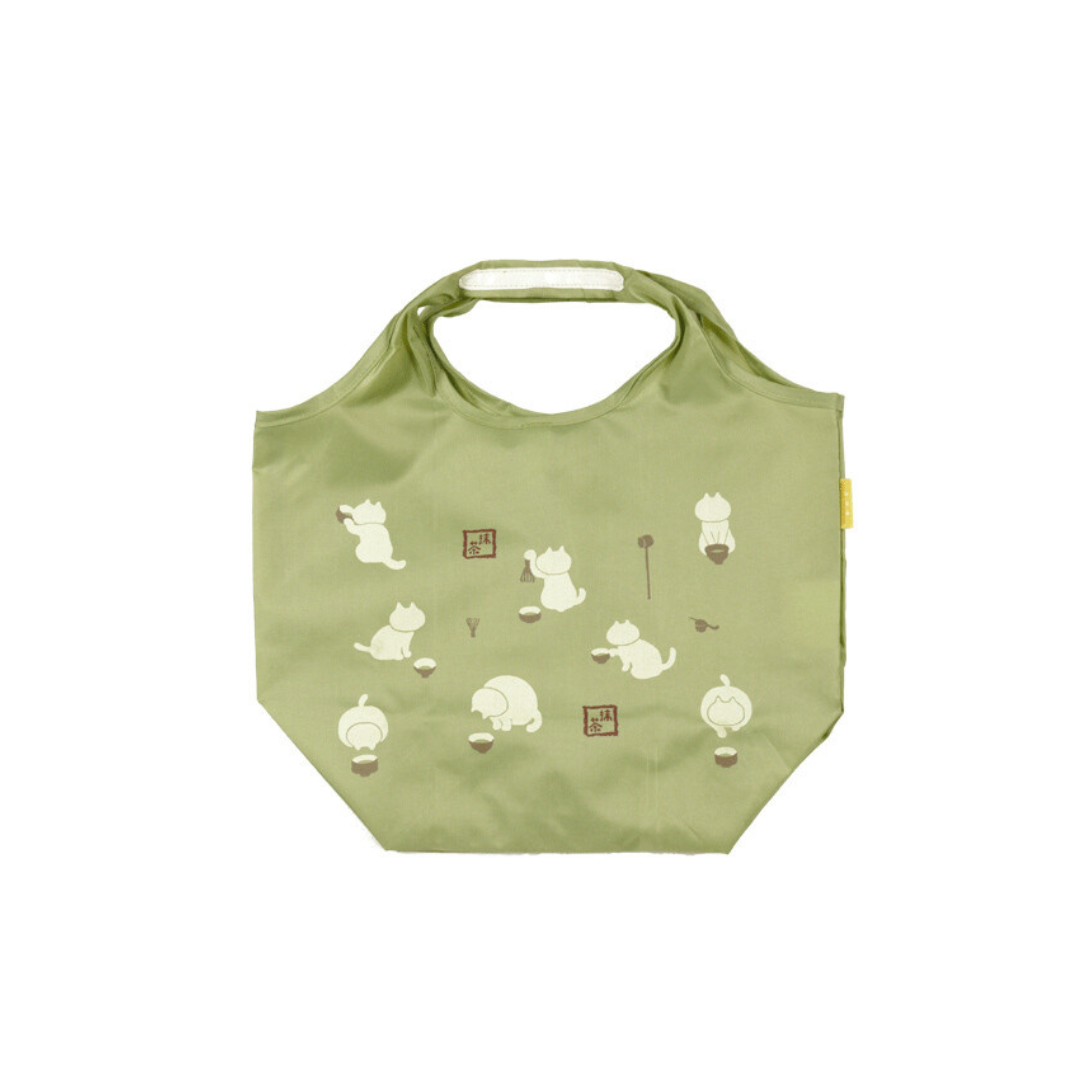 Small Cat Tote Green