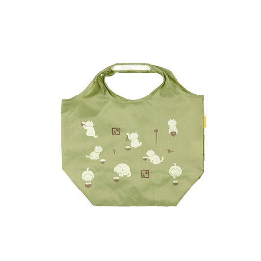 Small Cat Tote Green