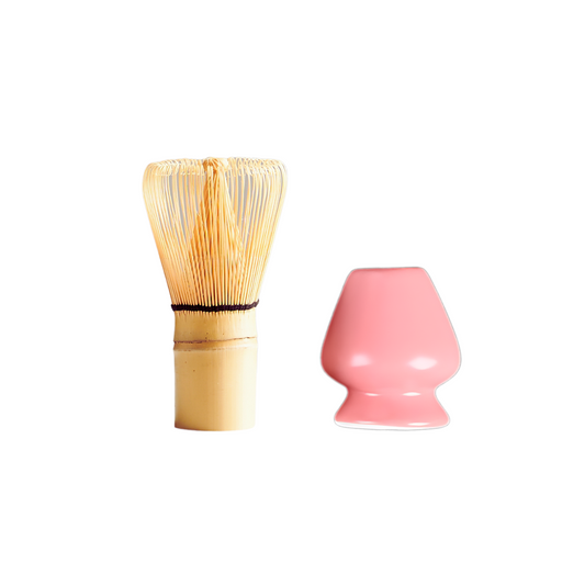 Matcha Whisk and Stand Set Hot Pink