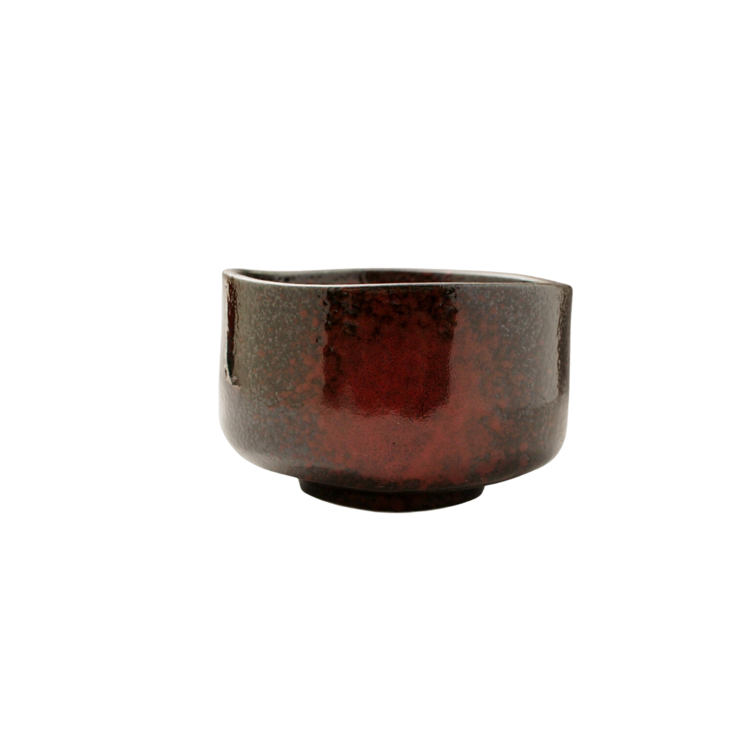 Matcha Bowl Black Red Sand